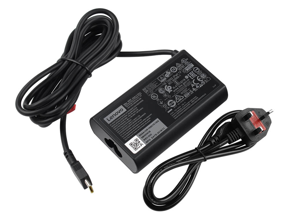 Original 65W USB-C Type-C Lenovo ADLX65YCC3A Power Adapter + Free Cable
